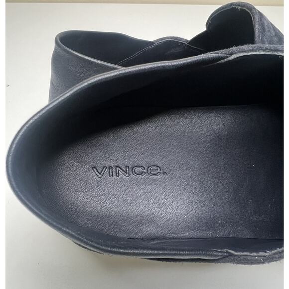 Vince Garvey Platform Convertible Sneakers Blue Suede Point Toe Women's 11M - Picture 8 of 9